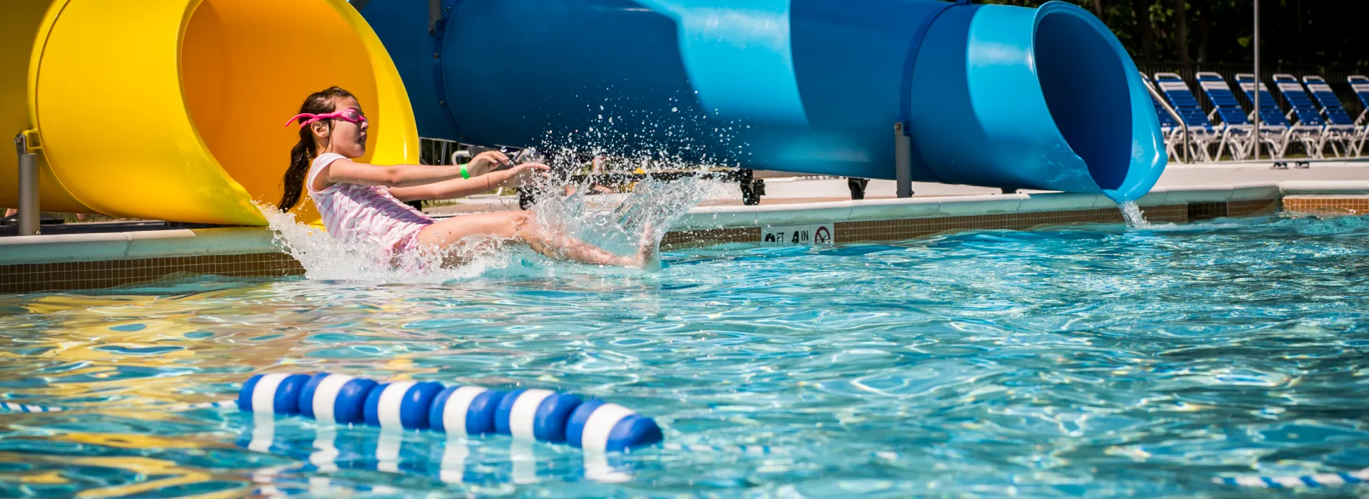 Upper Perk Outdoor Pool Slides